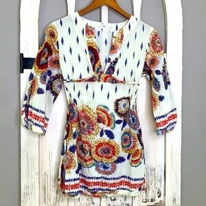 Sugar Lips floral tunic top